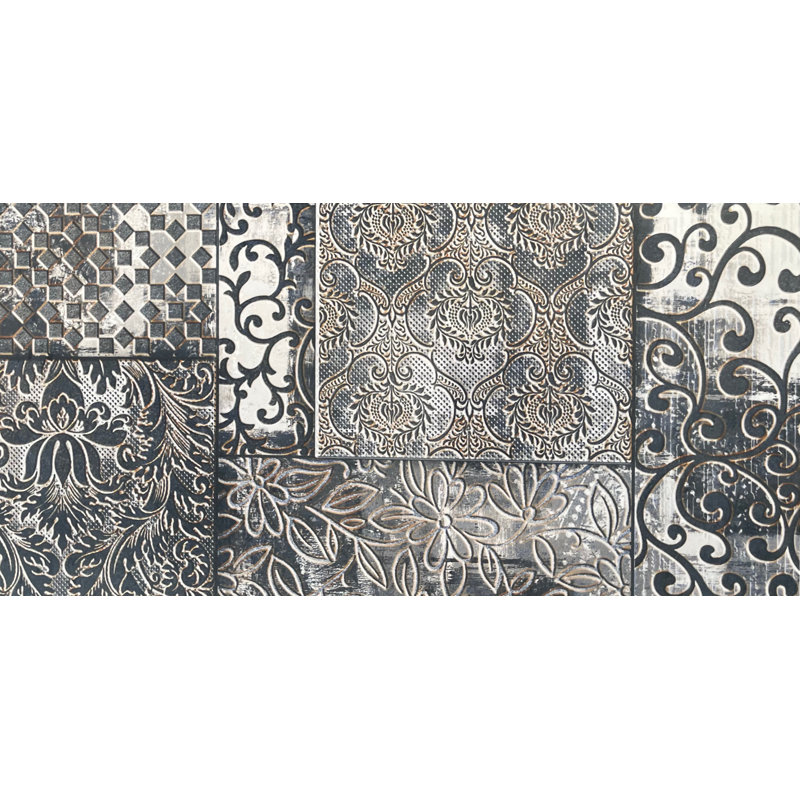 Moroccan Mosaic Tile House Lagos 12" x 24" Ceramic Patterned Wall